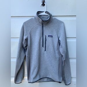 Patagonia quarter zip sweater grey